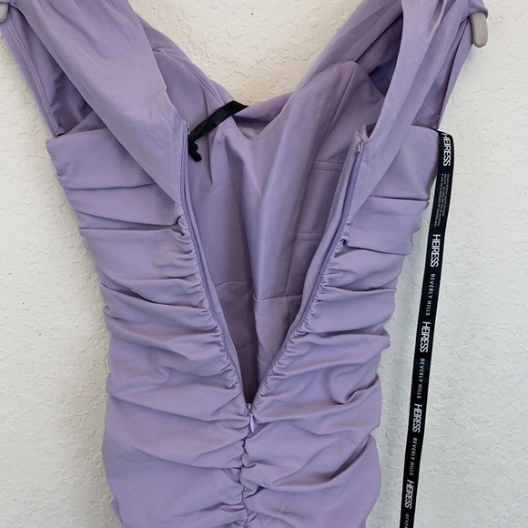 NWT Heiress Beverly Hills Lilac/Lavender Corset Dress - Picture 7 of 8